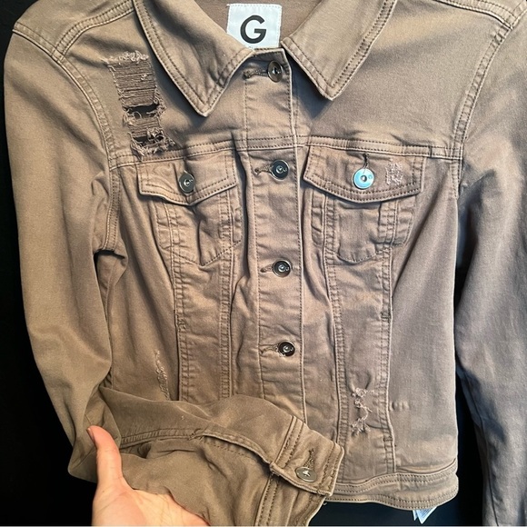 Girls Guess Jackets & Coats | Guess Army Jacket | Color: Green | Size: M| - Picture 3 of 5